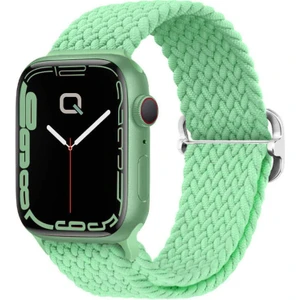 Apple Watch Series SE/11/10/9/8/7/6/5/4/3 ile Uyumlu 42mm-41mm-40mm-38mm Ayarlanabilir Tokalı Örgü Kordon Fıstık Yeşili
