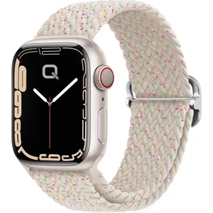 Apple Watch Series SE/10/9/8/7/6/5/4/3 Uyumlu 42mm-41mm-40mm-38mm Ayarlanabilir Tokalı Örgü Kordon Multi Starlight