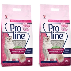 Bentonit Kedi Kumu 2 x 10 Lt Bebek Pudralı