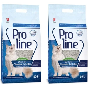 Pro Line Bentonit Kedi Kumu 2 x 10 Lt Kokusuz