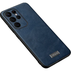 Samsung Galaxy S23 Ultra Hafif Pu Deri Kaplamalı Tpu + Pc Anti-Damla Telefon Kasası Koruyucu Cep Telefonu Kapağı (Yurt Dışından)