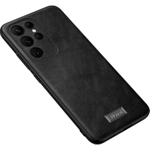 Samsung Galaxy S23 Ultra Hafif Pu Deri Kaplamalı Tpu + Pc Anti-Damla Telefon Kasası Koruyucu Cep Telefonu Kapağı (Yurt Dışından)