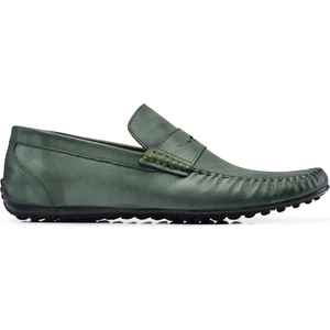 Nevzat Onay Nubuk Yeşil Yazlık Loafer Erkek Ayakkabı -22926-