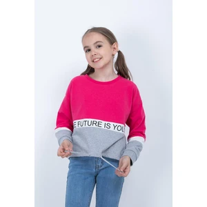 Kız Çocuk Baskılı Sweatshirt