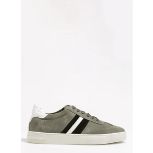 Gri Erkek Deri Sneaker SAMCHE