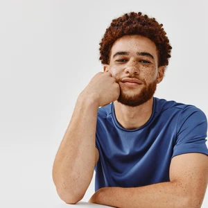 Kalenji Erkek Koşu Tişörtü - Mavi - Dry