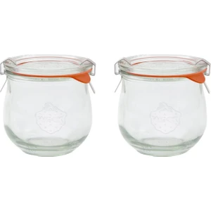 370 ml Lale Cam Saklama Kavanozu (2 Adet)