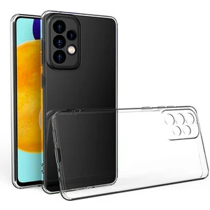 Samsung Galaxy A73 ile Uyumlu Kılıf Şeffaf Kamera Korumalı Esnek Silikon Telefon Kılıfı Kapak