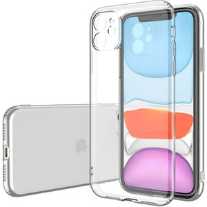 Apple iPhone 11 ile Uyumlu Kılıf Şeffaf Esnek Silikon Telefon Kılıfı Kapak