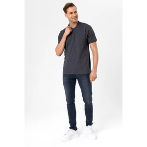 Polo Yaka Regular Kalıp Armürlü Tişört