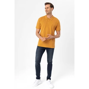 Polo Yaka Regular Kalıp Armürlü Tişört