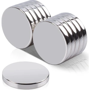 Çap 20MM x Kalınlık 3mm Süper Güçlü Yuvarlak Neodyum Mıknatıs - 5 ADET