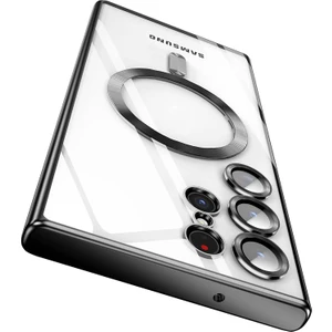 Galaxy S23 Ultra Kılıf Magsafe Şarj Özellikli Kamera ve Lens Korumalı Esnek Silikon Dempre Case