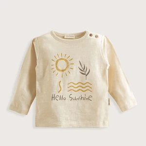 Golden Hour Uzun Kollu Tshirt Ekru