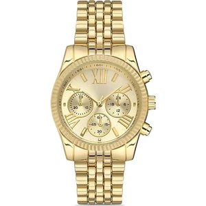 Gold Renk Kadın Kol Saati Limited Edition