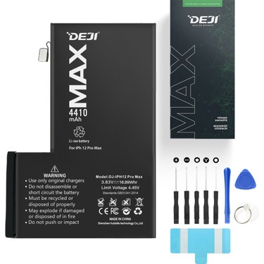 Deji iPhone 12 Pro Max Batarya 4410 mAh Yüksek Kapasite Fiyatı
