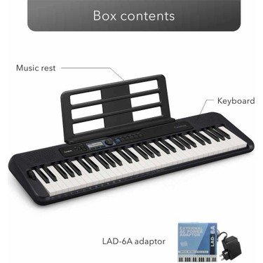 Casio Casiotone CT-S300 61 Tuşlu Siyah Org İle 400 Dahili Fiyatı