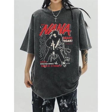 Touz Moda Nana Baskılı Yıkmalı Eskitme T-Shirt Fiyatı