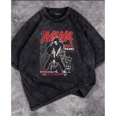 Touz Moda Nana Baskılı Yıkmalı Eskitme T-Shirt Fiyatı