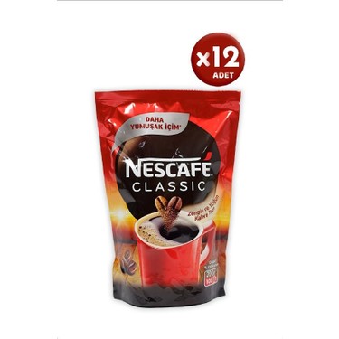 Nescafe Classic 200 gr Poşet x 12 Adet Fiyatı - Taksit Seçenekleri