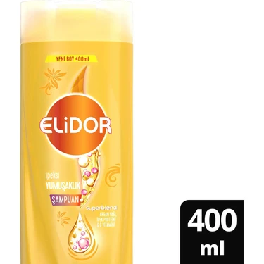 Elidor Superblend Saç Bakım Şampuanı İpeksi Yumuşaklık Argan Yağı İpek Proteini C Vitamini 400