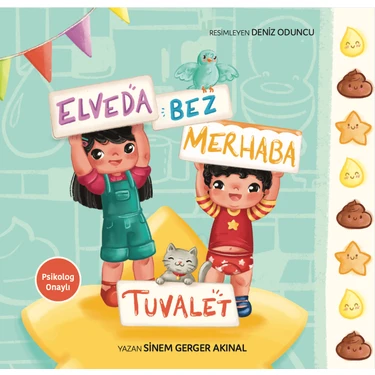 Tuvalet Eğitimi Kitabı, Panolu, Stickerlı - Çocuklara Özel – 22X22- Sinem Gerger