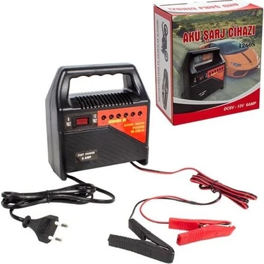 abnturk 6 Volt - 12 Volt 6 Amper Ledli Göstergeli Akü Şarj