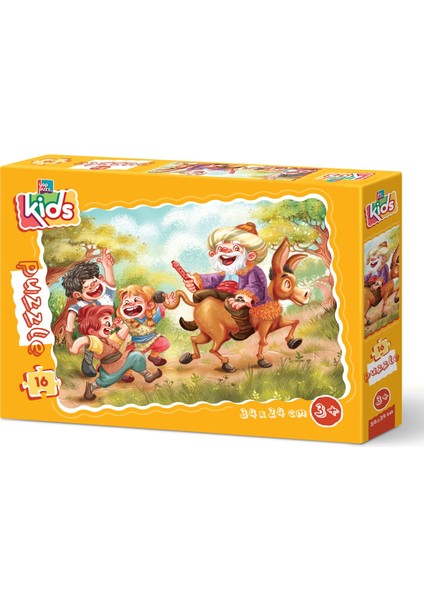 Nasreddin Hoca 16 Parça Çoçuk Puzzle