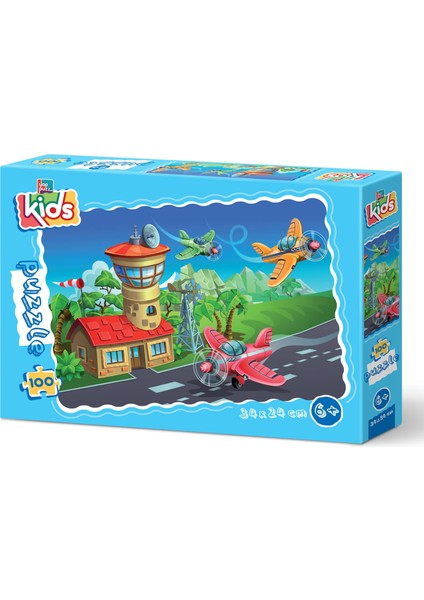 Gökyüzü Yarışçıları 100 Parça Çoçuk Puzzle