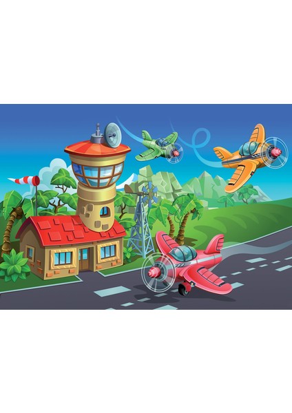 Gökyüzü Yarışçıları 100 Parça Çoçuk Puzzle