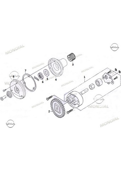 Ucg 110 Yağ Pompası Rotor Kapağı