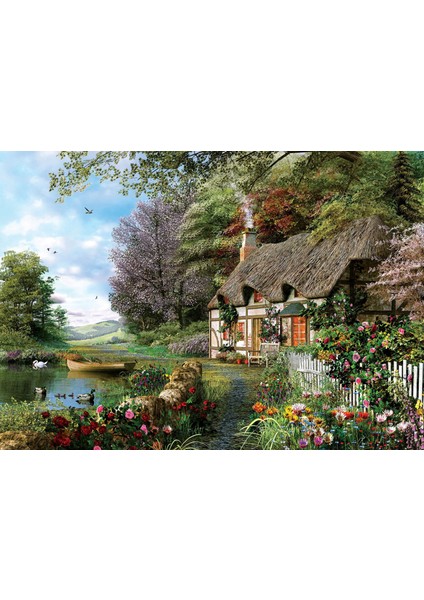 1000 Parça Yeşil Huzur Puzzle 68x48 cm Orta Zorlukta Doğal Malzeme ile Eğlenceli fiyatları