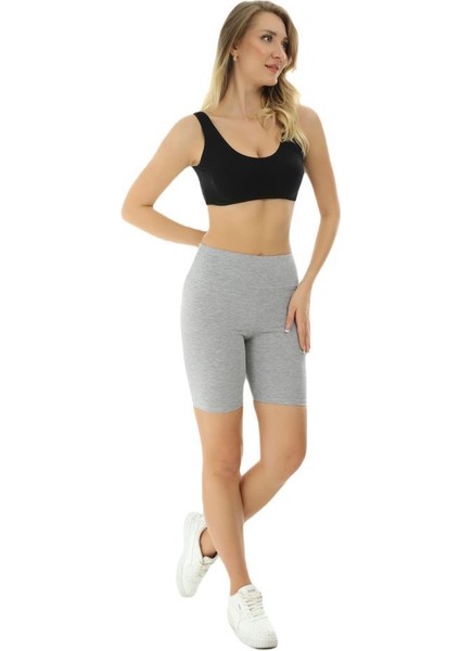 Kalın Kemer (Likralı) Yüksekbel Kısa Şort Kadın Tayt 2044 fiyatları