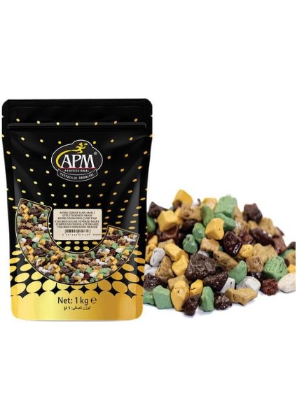 Renkli Şeker Kaplamalı (Çakıl Taşı) Sütlü Kokolin Draje