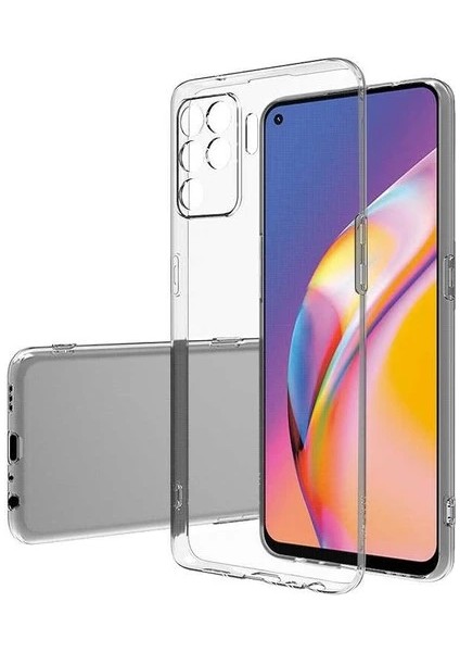 Oppo Reno 5 Lite 2.0 mm Korumalı Şeffaf Silikon Kılıf