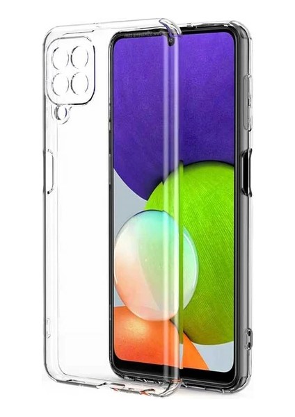 Samsung Galaxy M22 2.0 mm Korumalı Şeffaf Silikon Kılıf