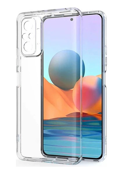 Xiaomi Redmi Note 10 Pro 2.0 mm Korumalı Şeffaf Silikon Kılıf