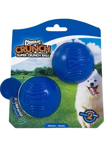 Köpek Çekiştirme Topu 2'li Chuckıt! Super Crunch (Orta Boy)