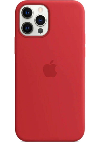 Apple iPhone 11 Pro Uyumlu Logolu Içi Kadife Altı Açık Lansman Kırmızı Silikon Kılıf