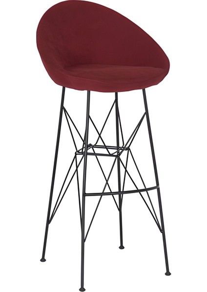 Sembol Tel Ayak Küçük Bar Sandalyesi 75.cm