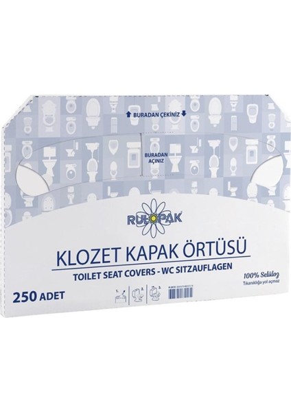 Klozet Kapak Örtüsü (250 Yaprak)