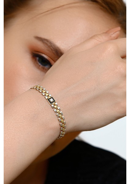 14 Ayar Altın Zincir Bileklik