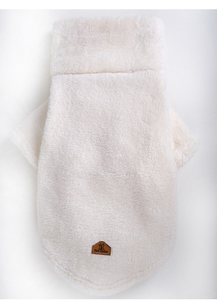 Büyük Irk Beyaz Polar Sweatshirt Wellsoft