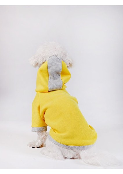 Büyük Irk Sarı Sweatshirt Marble