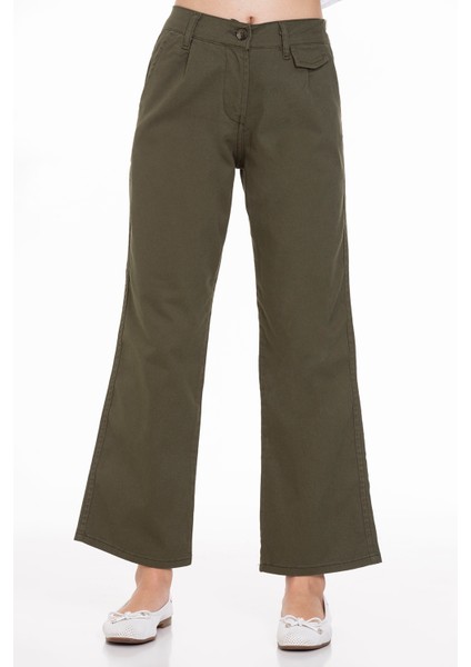 Kız Çocuk Geniş Paçalı Gabardin Pantolon 9-14 Yaş Lx 249