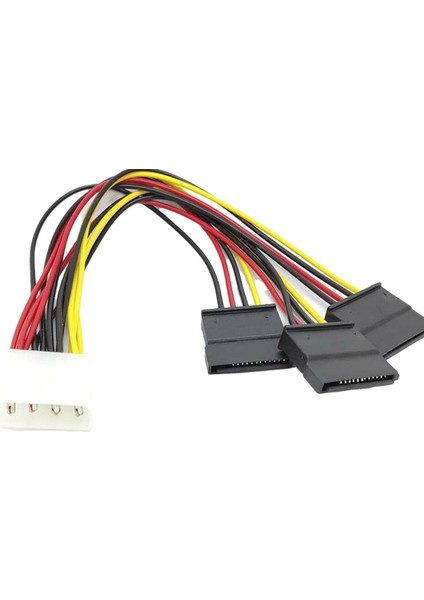 4985 Kasa Içi 3 Port Ide Molex Sata Power HDD 4 Pin Güç Kablosu