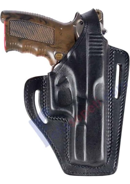 Sig Sauer P226 Deri Tabanca Kılıfı Siyah Baskılı Kapalı modelleri