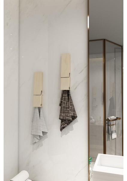 Ahşap Mandal - Banyo - Wc - Havlu modelleri