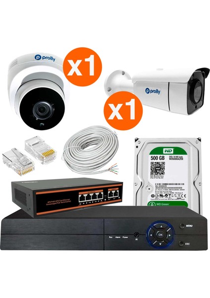 2 Kameralı Set Ip 3mp