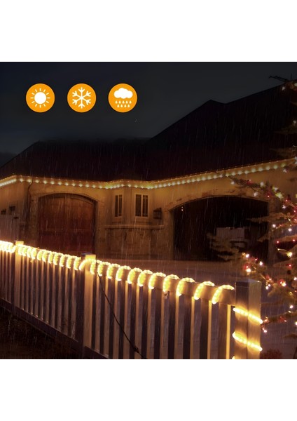 Hortum Şerit LED 220 Volt Su Geçirmez Fiş Dahil Metrede 68 LED 5730 Kırmızı 5 Metre